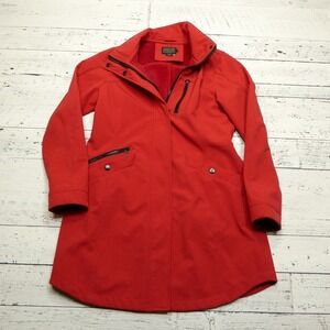 Pendleton Softshell Jacket Womens M Red Fleece Lined Windbreaker Rain Resistant